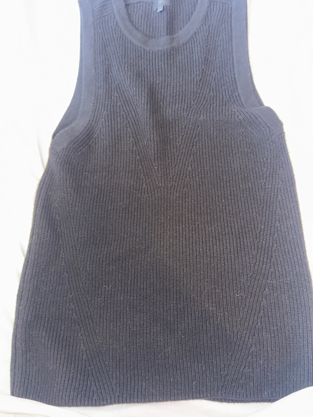 Banana Republic Black Textured Knit Sweater Top